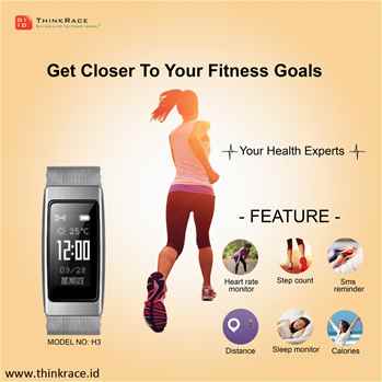 Smart Bluetooth fitness bracelet H3  Reach your fitness goals in style